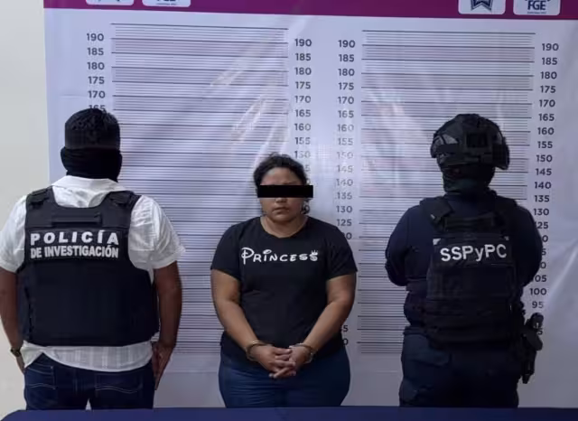 La detenida fue identificada como Cindy Marisol “N” quien fue puesta a disposición de las autoridades