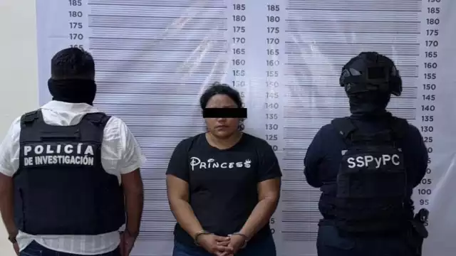 La detenida fue identificada como Cindy Marisol “N” quien fue puesta a disposición de las autoridades