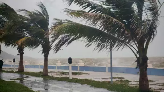 Fuertes vientos en Campeche