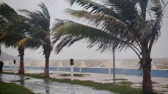 Fuertes vientos en Campeche