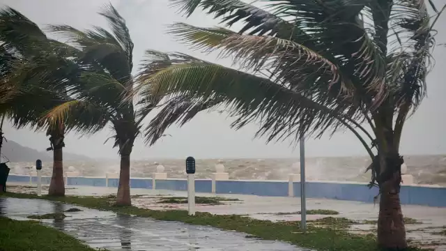 Fuertes vientos en Campeche