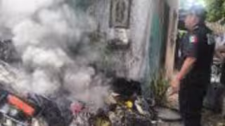 Controlan incendio en predio de San Juan Grande
