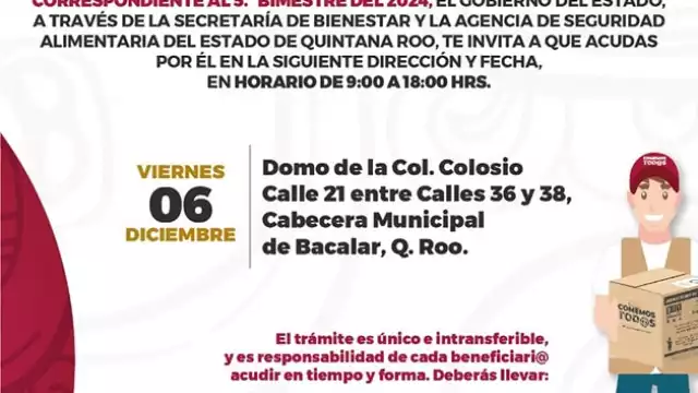 Fecha, horarios, ubicación y documentación requerida