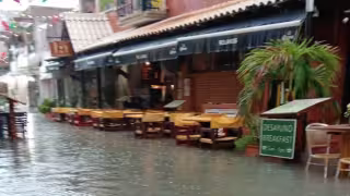 La precipitación comenzó antes de las 11:00 horas y duró casi dos horas
