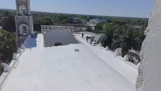El techo de la iglesia de San Luis Obispo, en la cabecera del municipio, será reconstruido en su totalidad