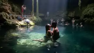 Pareja detenida en cenote de Valladolid por inmoral