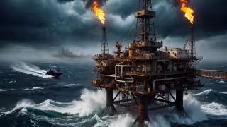 Roban plataformas petroleras y embarcaciones pesqueras.