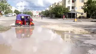 Indicaron que hundimientos complican la circulación