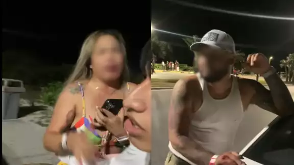 La mujer al parecer perdió algunos dientes debido a la brutal golpiza