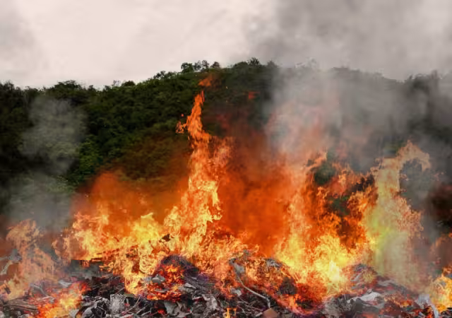 Bomberos de Campeche piden no tirar colillas ni basura en carretera