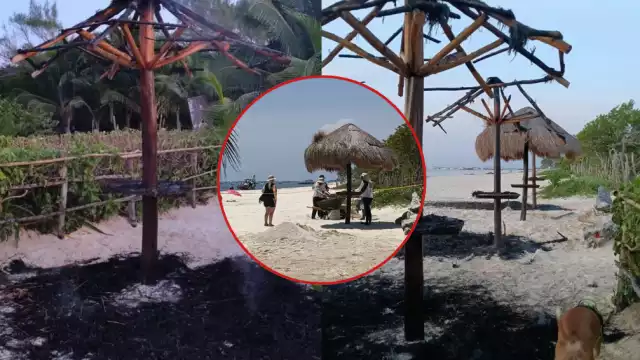 Después de algunas horas se colocaron las nuevas estructuras