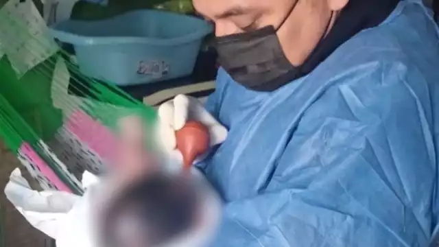 Se confirmó que el bebé fue un niño, el cual se reportó con buen estado de salud