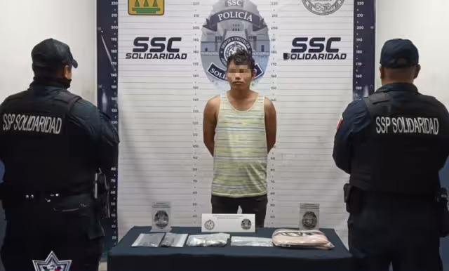 Frustran venta de un probable tirador en Playa del Carmen.