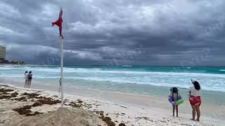En estos arenales se colocaron las banderas rojas, que indicaban el acceso prohibido al mar.