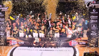 La celebración del campeonato conseguido este lunes