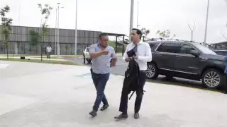 Mauricio Vila asiste a la reunión de supervisión del Tren Maya con AMLO y Claudia Sheinbaum, en Mérida