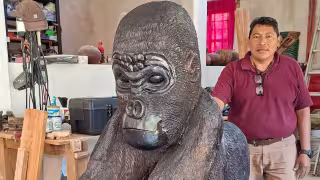 De Hecelchakán a Ciudad del Carmen: escultor entrega obra monumental