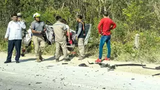 Fatal accidente cobra la vida de una persona y deja tres heridos en Tulum
