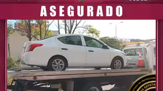 Aseguran en Campeche auto con reporte de robo en Veracruz tras verificación en REPUVE