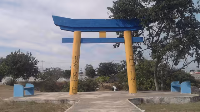 El Parque Japonés de Mérida se encuentra sin alumbrado público, denuncian vecinos