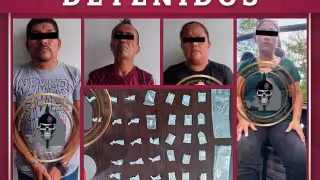 Golpe al narcomenudeo: Cae “El Alazán”, presunto generador de violencia, junto a tres sujetos en Sabancuy