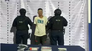 El detenido identificado como Zacarías “N” se intentó dar a la fuga previo al arresto