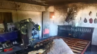 Elementos del Heroico Cuerpo de Bomberos atendieron la emergencia.