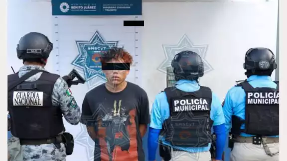 El detenido fue identificado como Efrén Ariel “N”, quien fue puesto a disposición de la fiscalía El detenido fue identificado como Efrén Ariel “N”, quien fue puesto a disposición de la fiscalía