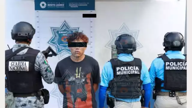 El detenido fue identificado como Efrén Ariel “N”, quien fue puesto a disposición de la fiscalía