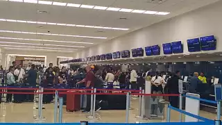 ’Apagón informático’ genera retrasos y cancelaciones de vuelos en el aeropuerto de Mérida 