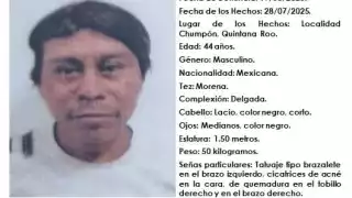 Eladio Méndez May de 44 años de edad fue visto por ´última vez, desde el pasado 28 de julio