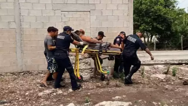 Un hombre de 42 años fue atendido por paramédicos en montes de Yalsihón y luego hospitalizado