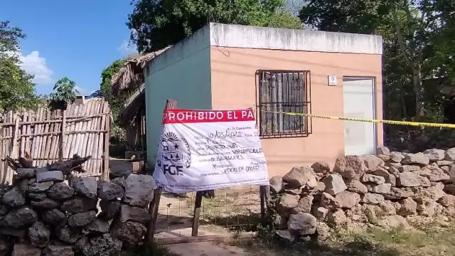 Una de las propiedades cateadas y aseguradas por la Fiscalía General del Estado.