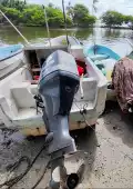Pescadores de Carmen acusan al INPESCA de simular apoyos con entrega de motores fuera de borda.