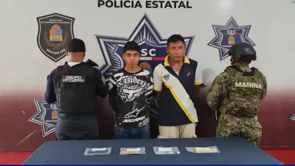 Los dos extorsionadores fueron puestos a disposición de la FGE.