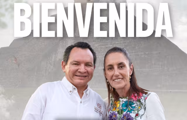 Joaquín Díaz Mena da la bienvenida a Sheinbaum para transformar la salud y el futuro de Yucatán