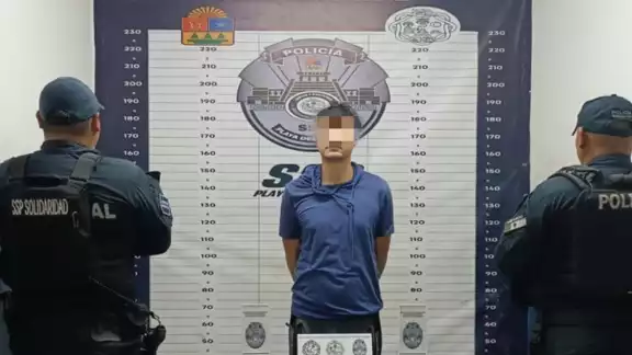 El detenido fue identificado como Adán “N”, de 31 años y originario de Puebla El detenido fue identificado como Adán “N”, de 31 años y originario de Puebla