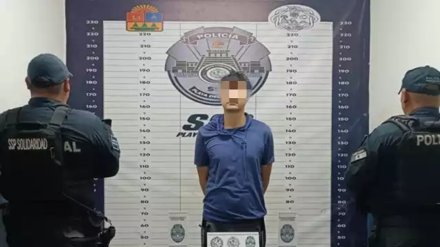 El detenido fue identificado como Adán “N”, de 31 años y originario de Puebla