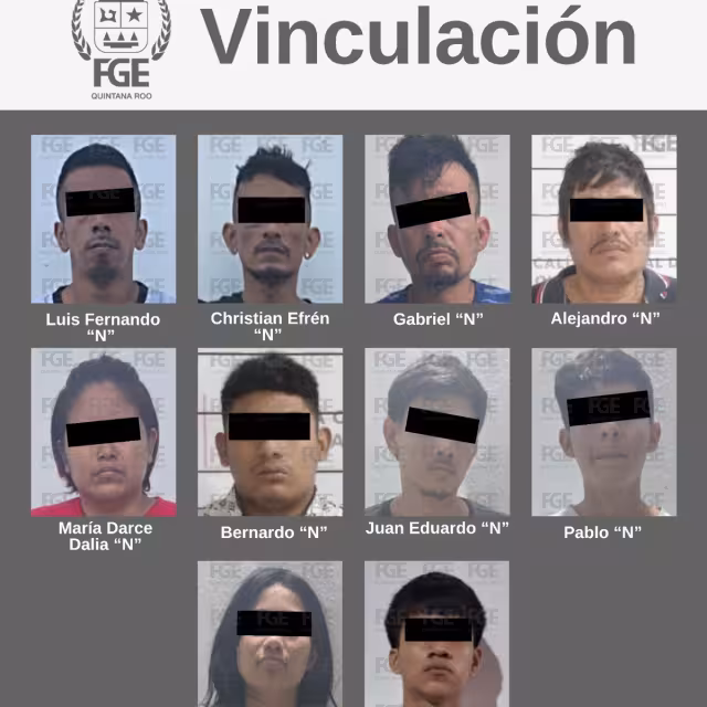 10 personas fueron detenidas en diferentes puntos del municipio.
