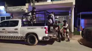 La Guardia Nacional abordó al hombre a la patrulla