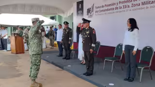 Ejército Mexicano realiza relevo de mando en la 33/a Zona Militar de Campeche