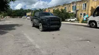 Elementos policiacos llegaron al lugar de los hechos.