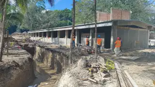 En febrero concluyen las obras de ampliación y modernización del CBTA 62 en Escárcega, Campeche.