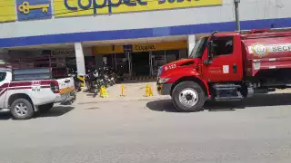 La fuga de gas fue atendida por los bomberos