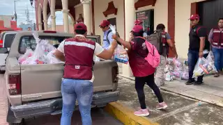Entregan apoyos a  600 familias afectadas por la Tormenta Tropical Alberto en Campeche