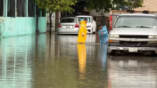 Las lluvias dejaron bajo el agua a varias zonas de la ciudad.