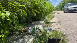 Camino entre basura y maleza: vecinos exigen acción inmediata