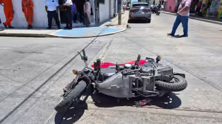 Accidente vial en cruce de las calles 37 y 24 deja a una mujer lesionada en el Centro
