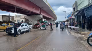Motociclista es detenido en filtro de revisión en Escárcega.
