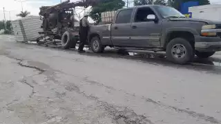 El incidente ocurrió en la avenida Solidaridad de la colonia Ignacio Zaragoza, sin que hubiera lesionados